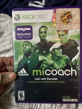 adidas miCoach Training Game for Xbox 360 - Green and Purple Case